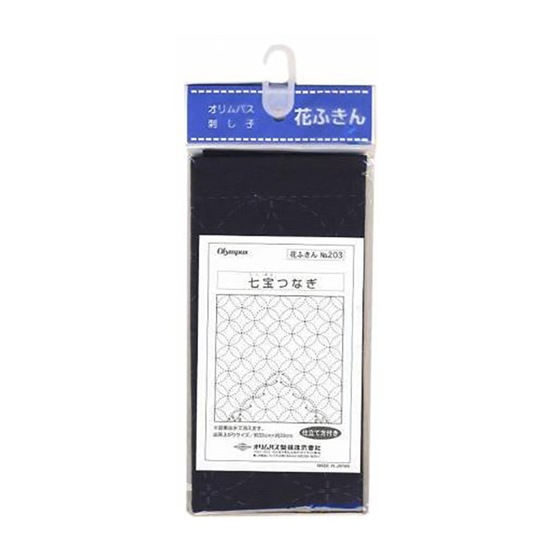 OLYMPUS Sashiko Stenciled Fabric 33x33cm NV #203
