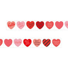 MIDORI Roll Sticker Heart Red Metallic