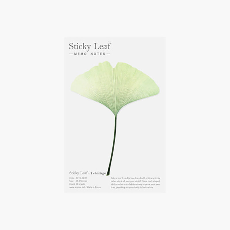APPREE Sticky Leaf Memo M Gingko Green Default Title