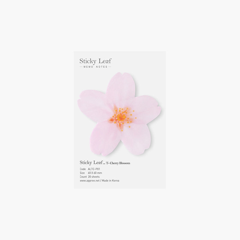 APPREE Sticky Leaf Memo S Cherry Blossom Pink Default Title