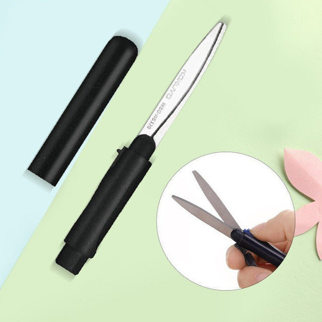 KOKUYO Collapsible Scissor Pen Black