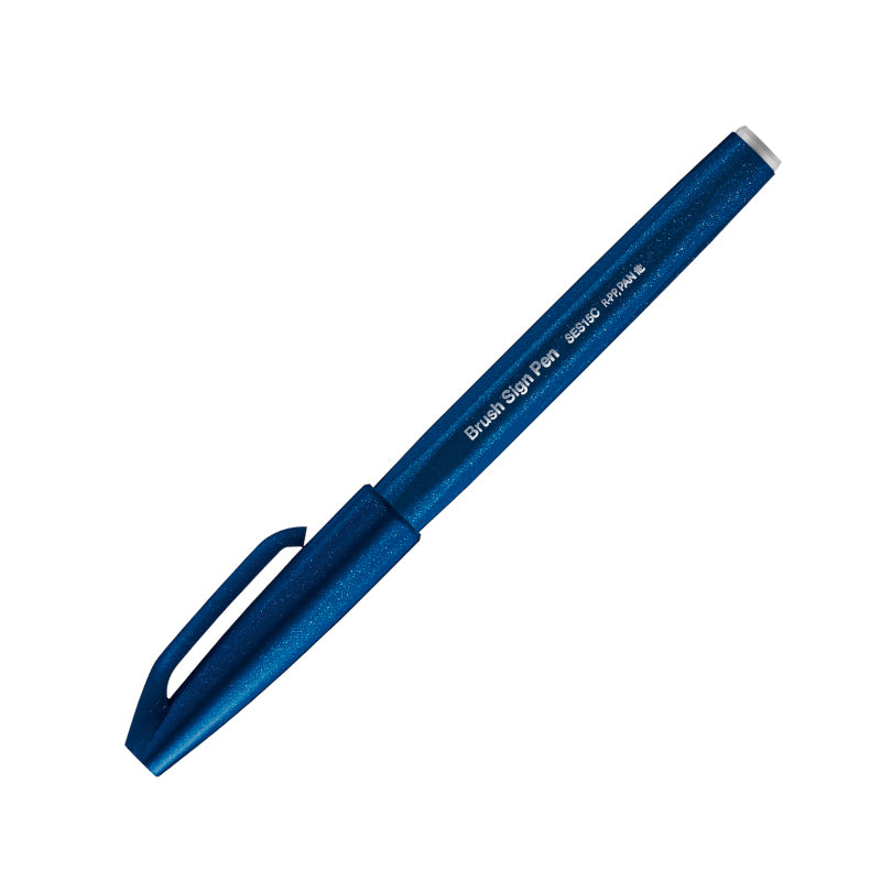 PENTEL Touch Brush Sign Pen-Navy Blue
