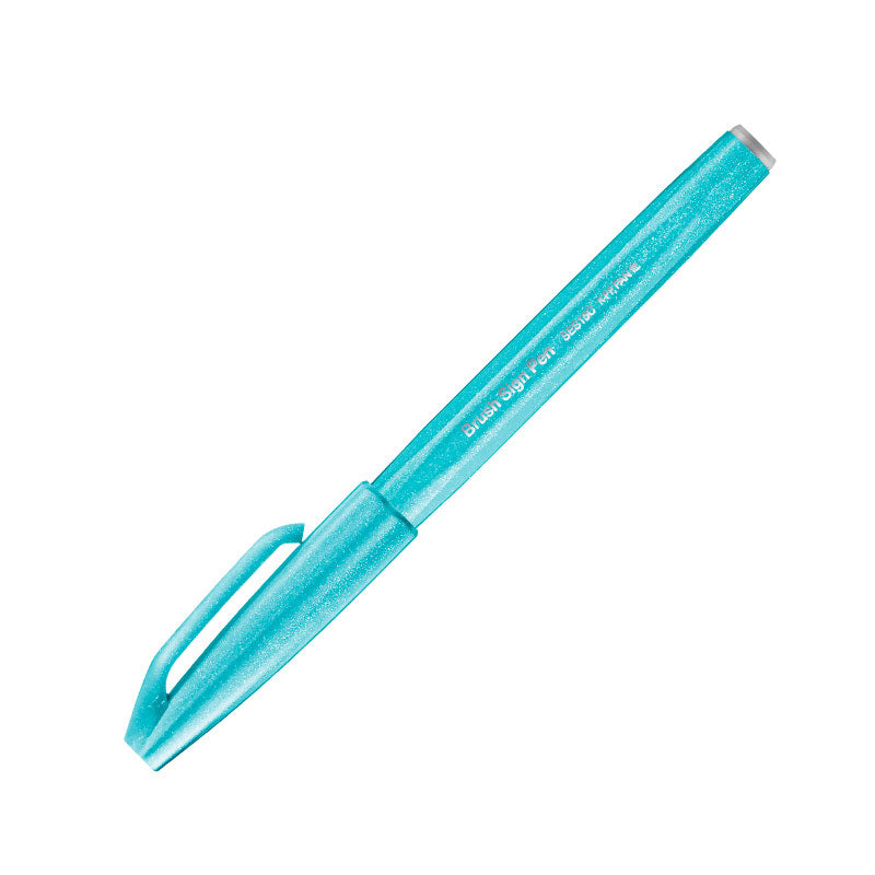 PENTEL Touch Brush Sign Pen-Pale Blue