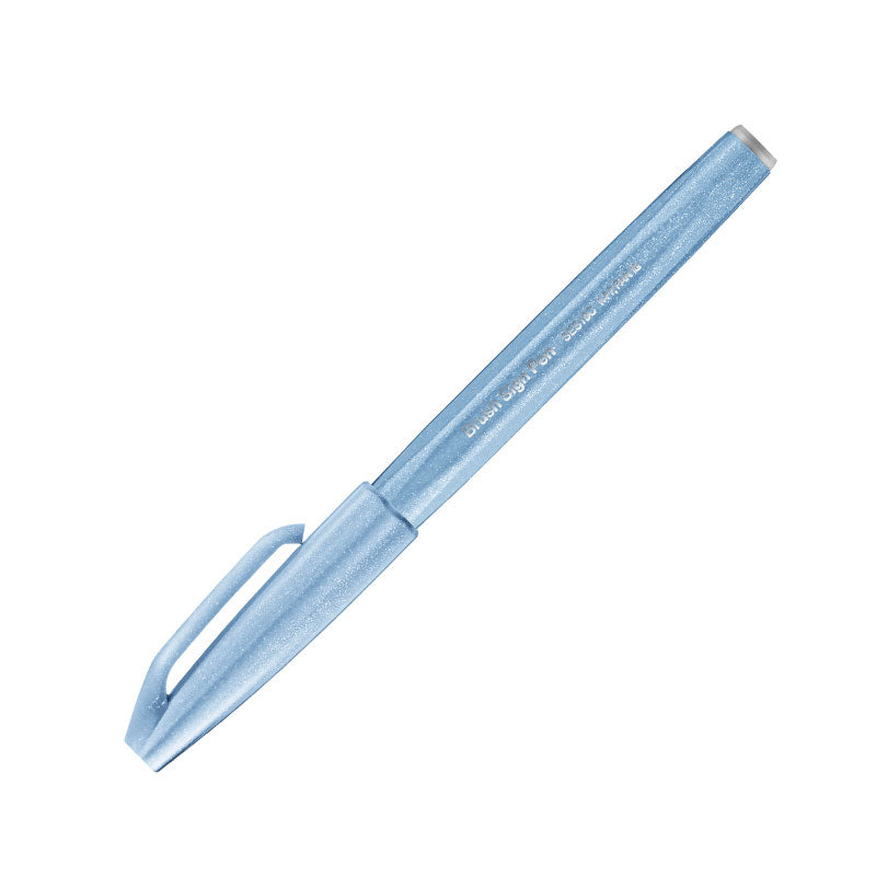 PENTEL Touch Brush Sign Pen-Grey Blue
