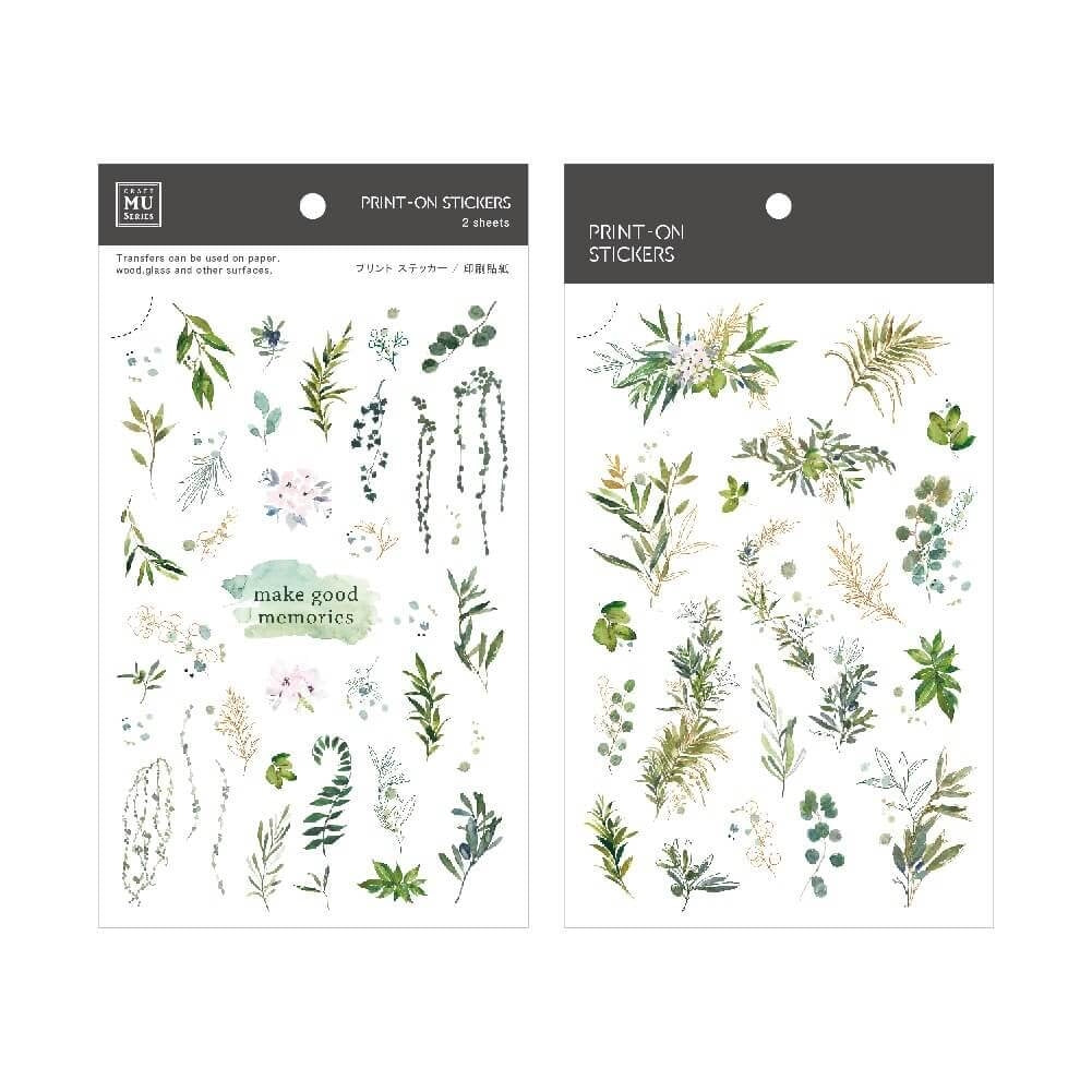 MU Print-On Sticker 2s 105-Rain-dew