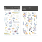 MU Print-On Sticker 2s 107-Golden-Blue Flora