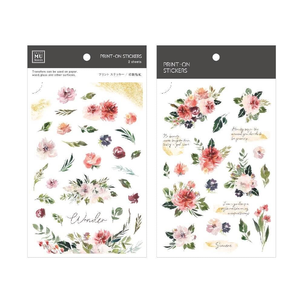 MU Print-On Sticker 2s 109-When The Flowers Bloom