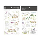MU Print-On Sticker 2s 112-Houses On Green Hills