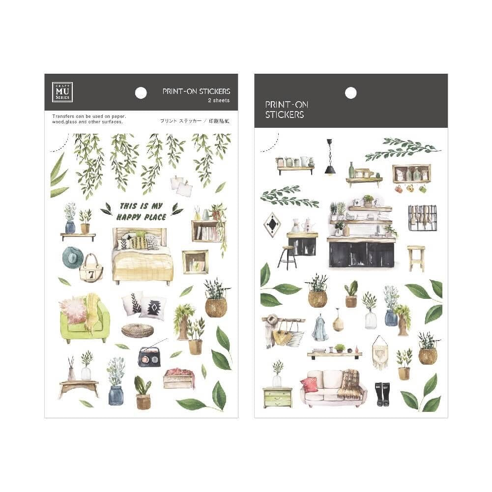 MU Print-On Sticker 2s 114-Oasis In Daily Life