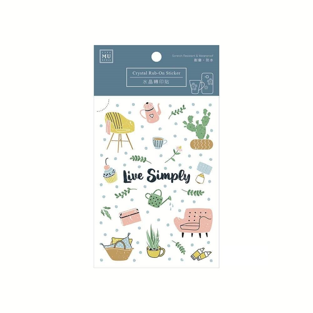 MU Crystal Print-On Sticker 009 Nordic Life