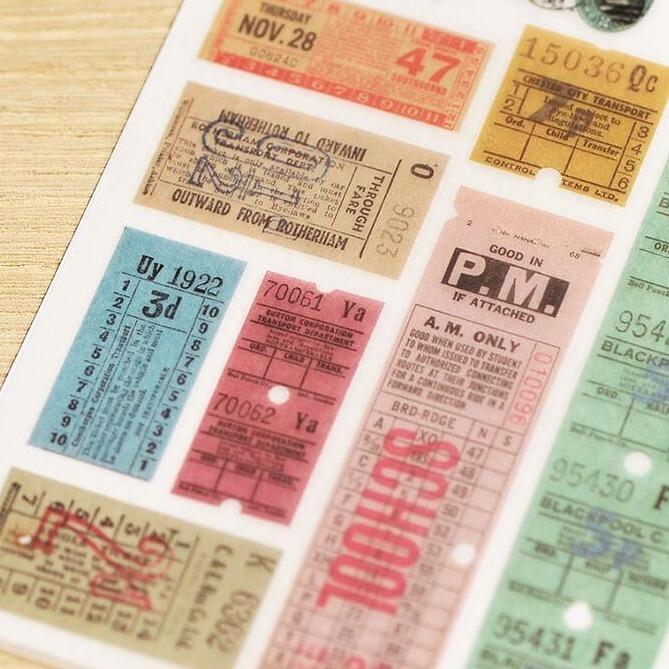 MU Print-On Sticker 2s 129-Traveler's Ticket Colle