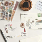 MU Print-On Sticker 2s 130-Vintage Postmarks