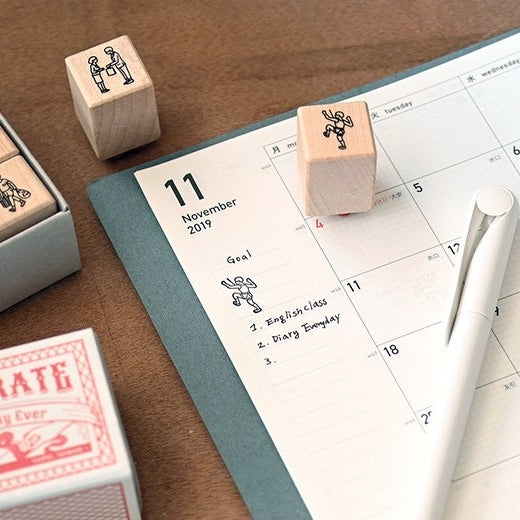 PLAIN Daily Rubber Stamps M-Hiking
