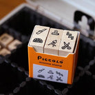PICCOLO Mini Rubber Stamp Set Measurement Tools