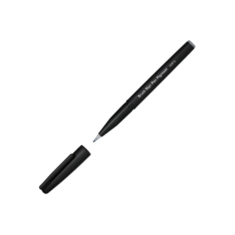 PENTEL Pigment Brush Sign Pen Flexible-F Grey