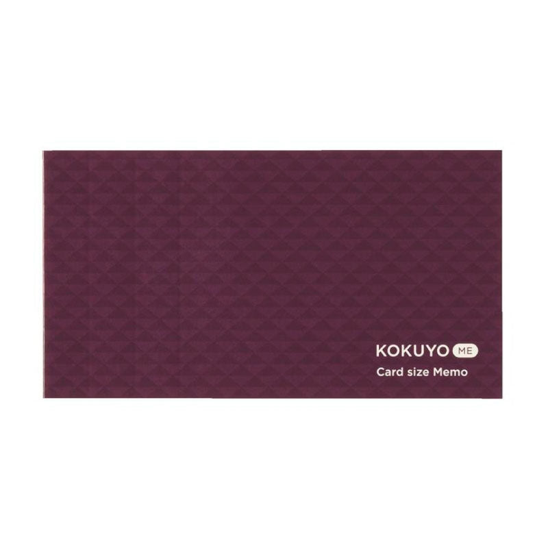 KOKUYO ME Card Size Memo 3mm Grid Chic Plum Default Title