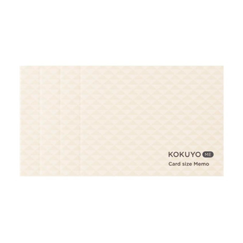 KOKUYO ME Card Size Memo 3mm Grid Tofu White Default Title