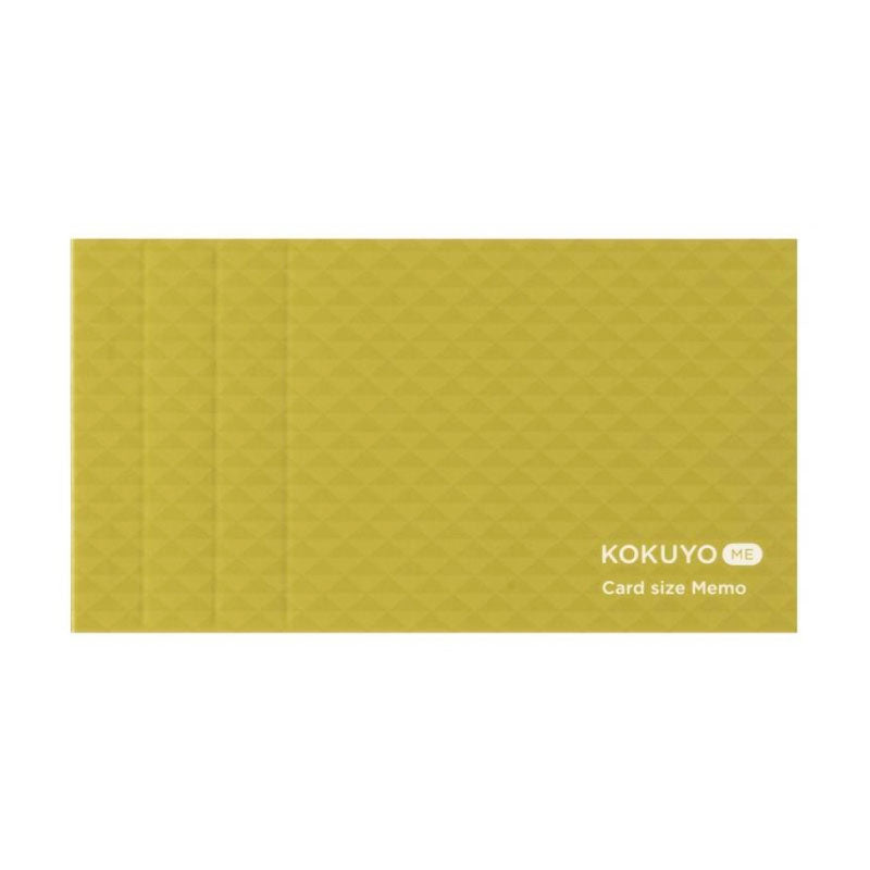 KOKUYO ME Card Size Memo 3mm Grid Golden Green Default Title