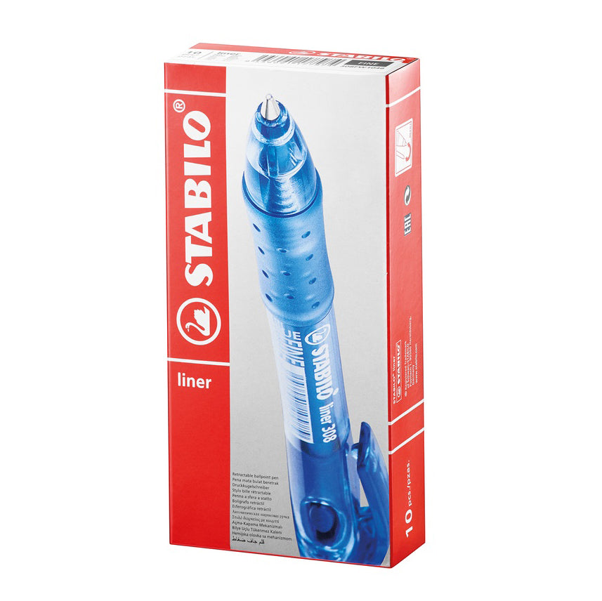 STABILO liner 308FW Ball Pen F-Blue 50s