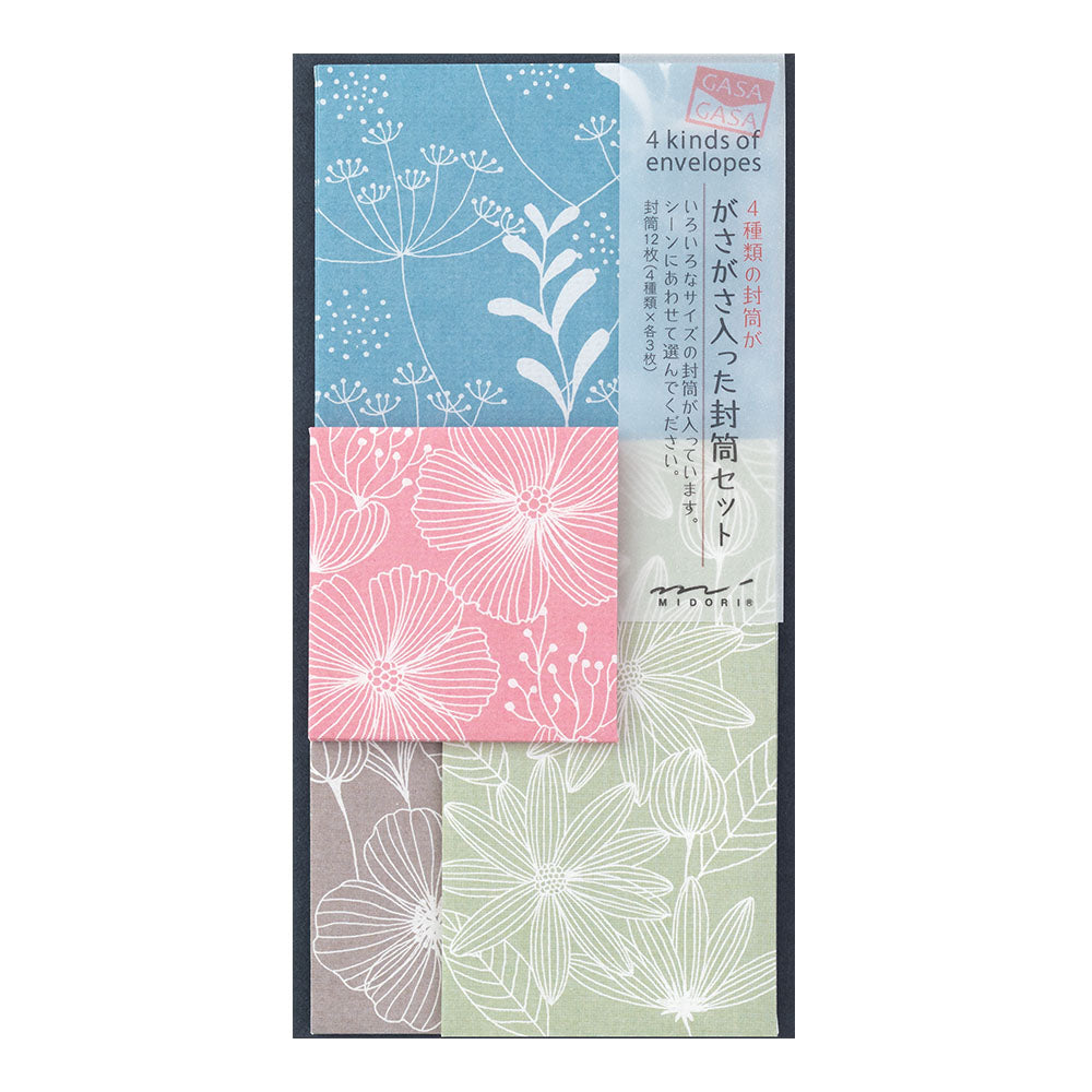 MIDORI Multiple Packed Envelopes Plant & Flower