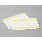 MIDORI Letterpress Card Set Flower Line Yellow