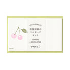 MIDORI Letterpress Card Set Cherry