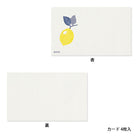 MIDORI Letterpress Card Set Lemon