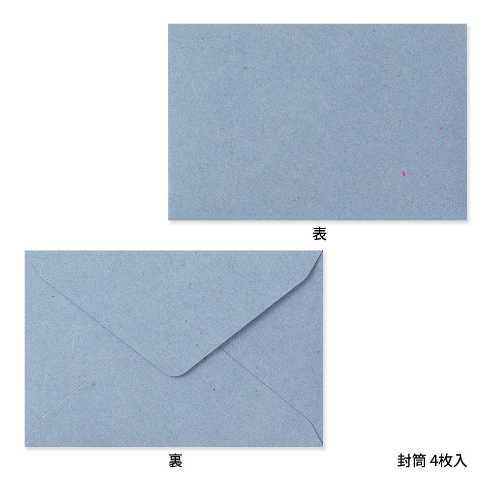 MIDORI Letterpress Card Set Lemon