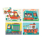 4 in 1 Box Puzzle Set Transportation 1216753