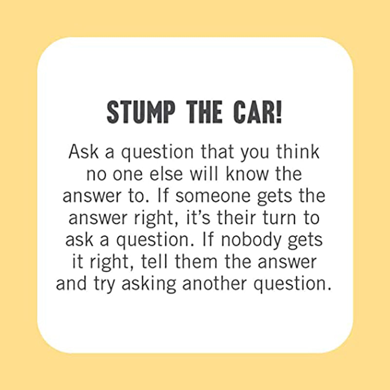 On-the-Go Amusements:50 Cool Things To Do in Car 1224116