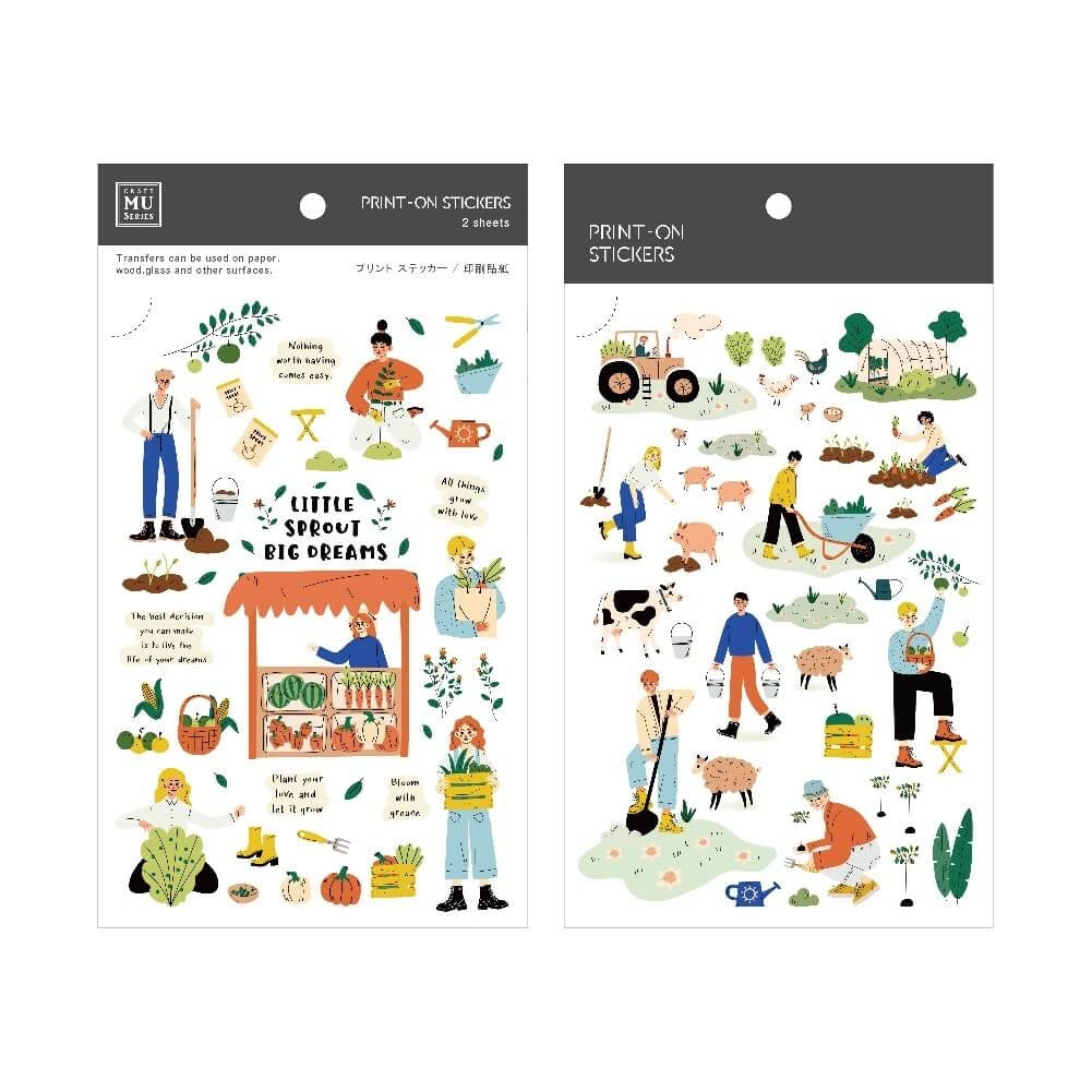 MU Print-On Sticker 2s 136-Little Sprout Big Dream