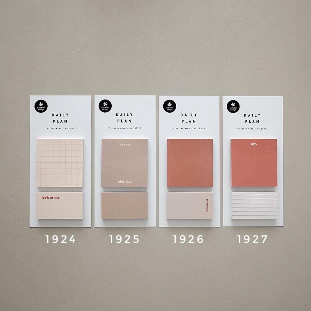 SUATELIER Sticky Memo III No.1924: Daily Plan.18