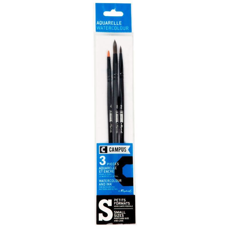 CAMPUS Watercolour Brushes S Set of 3