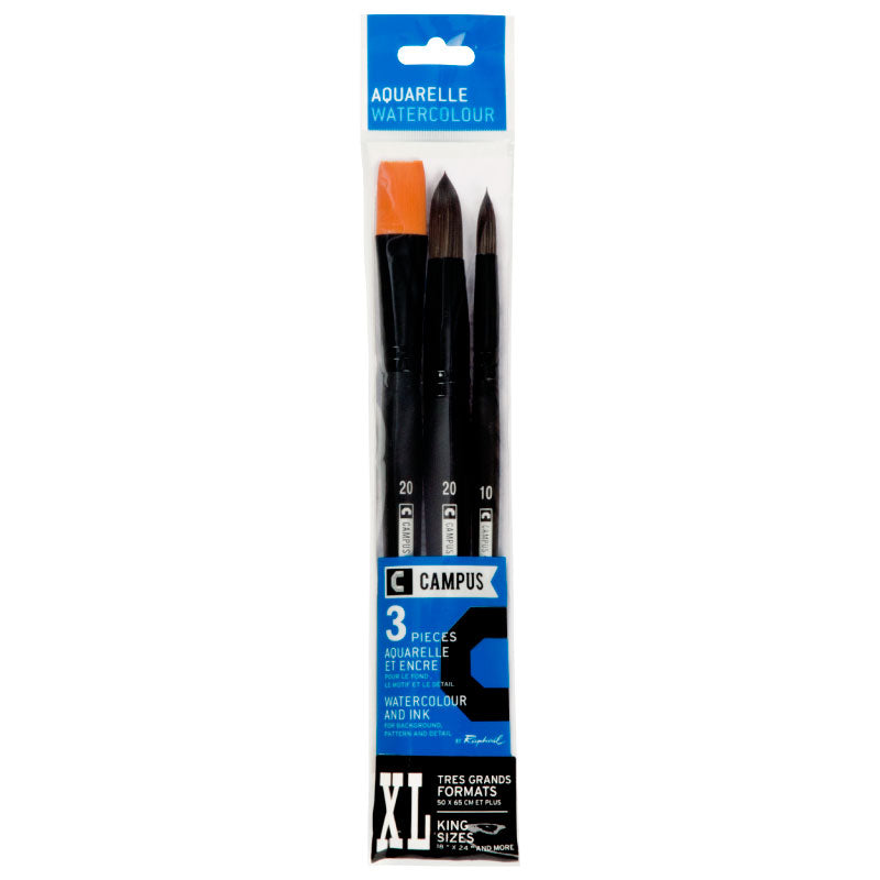 CAMPUS Watercolour Brushes XL Set of 3