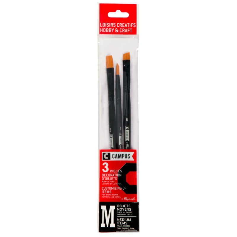 CAMPUS Hobby Brushes M Set of 3