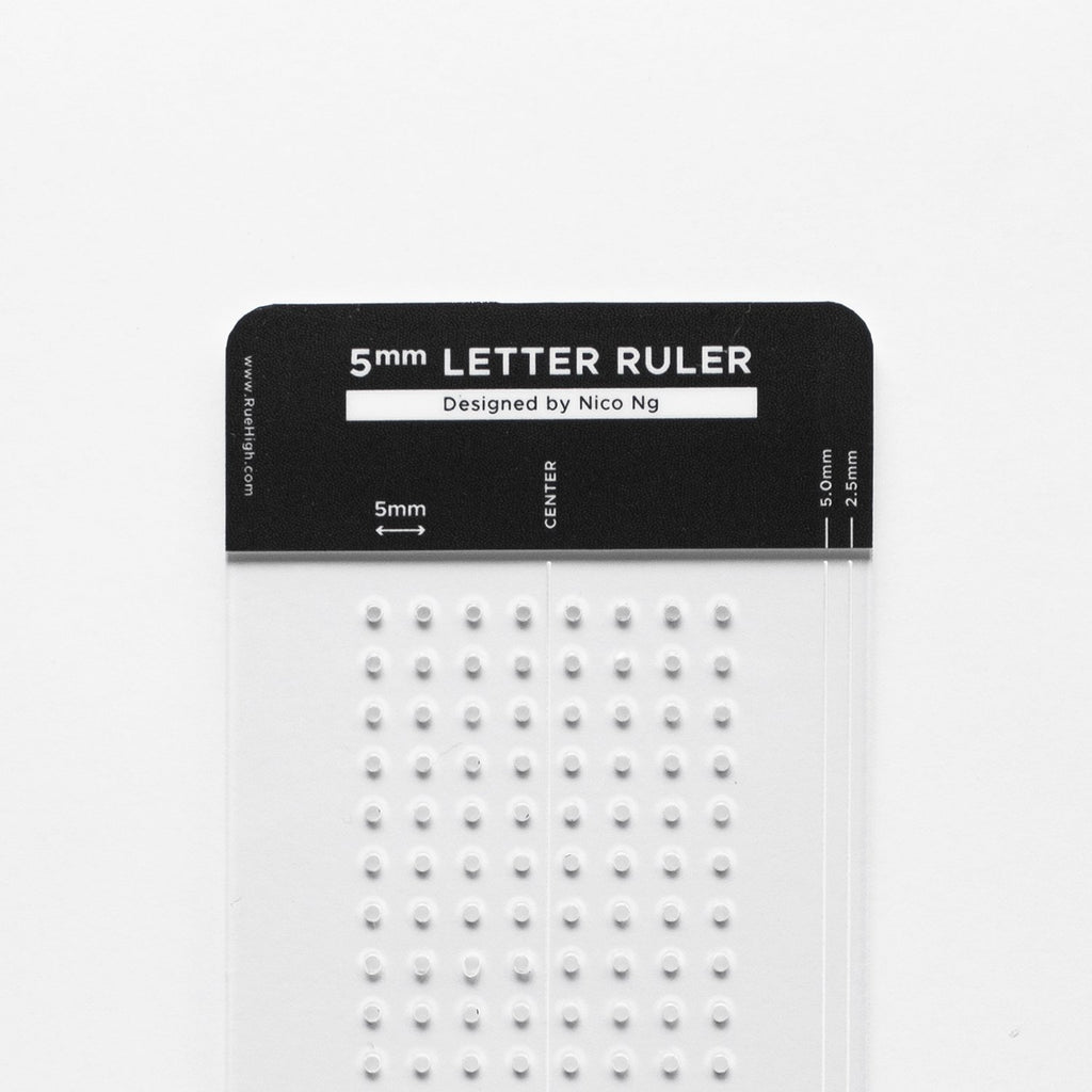 RUEHIGH Letter Ruler 5mm by Nico Ng