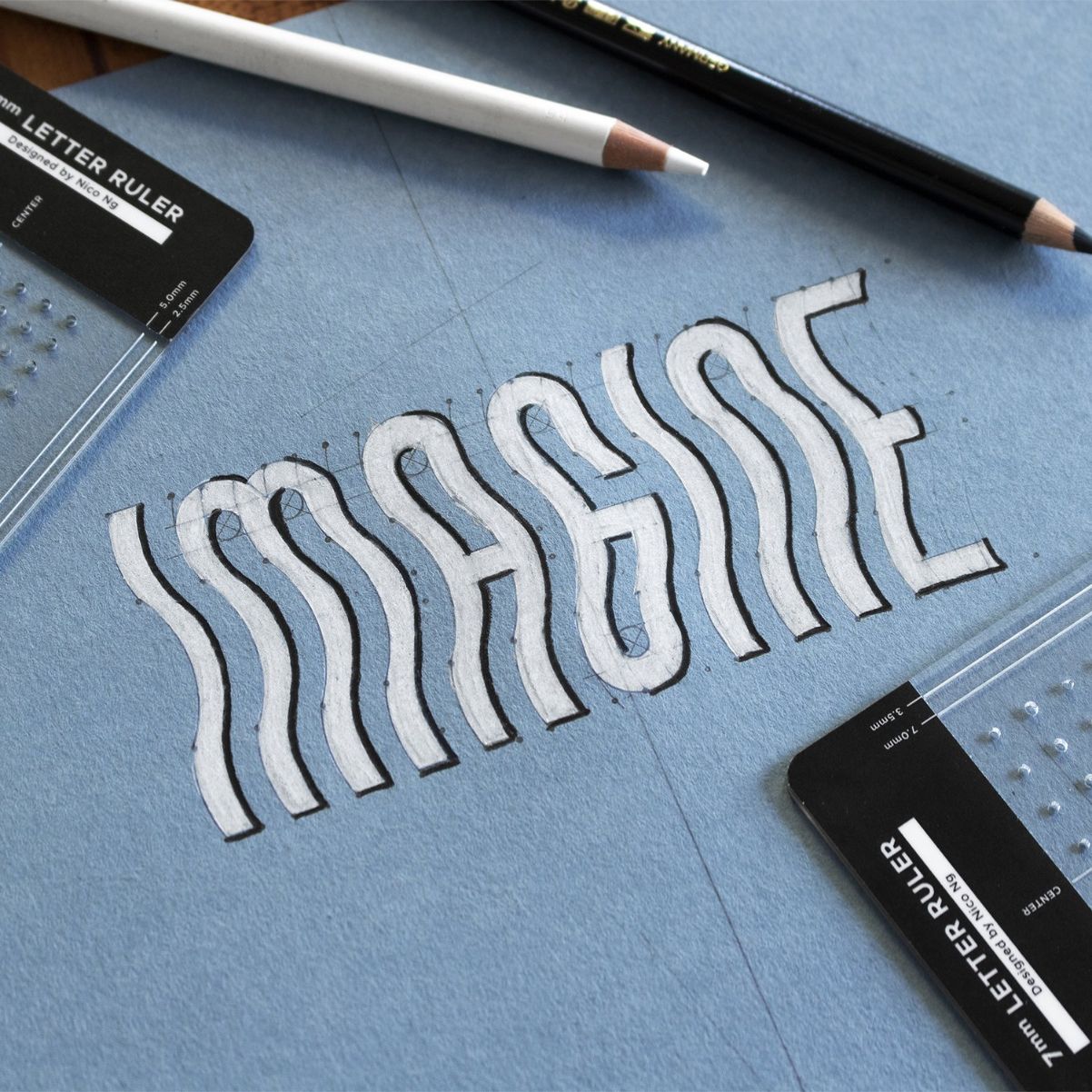 RUEHIGH Letter Ruler 3mm by Nico Ng
