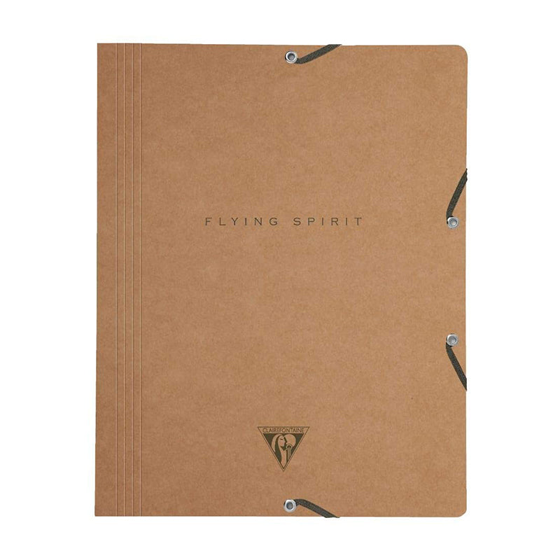 CLAIREFONTAINE Flying Spirit 3-Flap Elasticated Folder Kraft Default Title