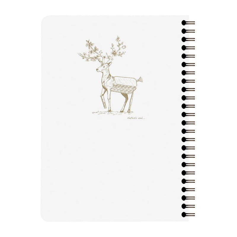 CLAIREFONTAINE Flying Spirit Notebook Wire+Pkt A5 Lined White Default Title