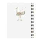 CLAIREFONTAINE Flying Spirit Notebook Wire+Pkt A5 Lined White Default Title