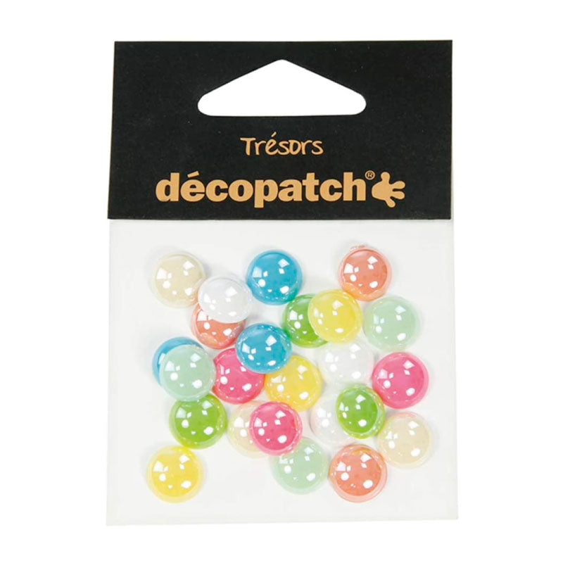 DECOPATCH:Accessories Cabochons 1cm Pastel 24s Default Title