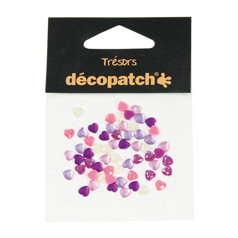 DECOPATCH:Accessories Hearts 0.5cm Pink/Purple 60s Default Title
