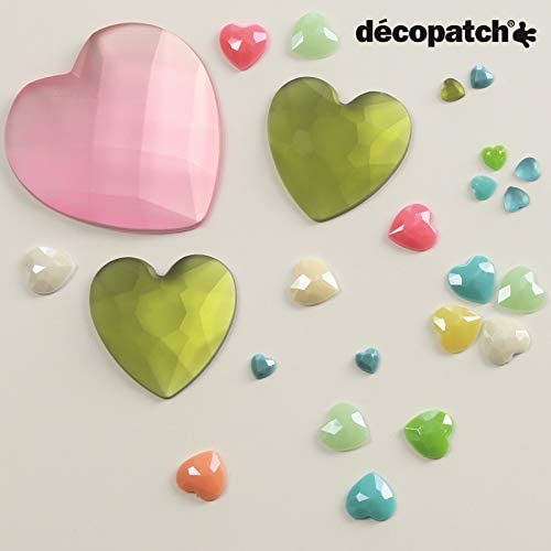DECOPATCH:Accessories Hearts 1cm Pearl Pastel 24s