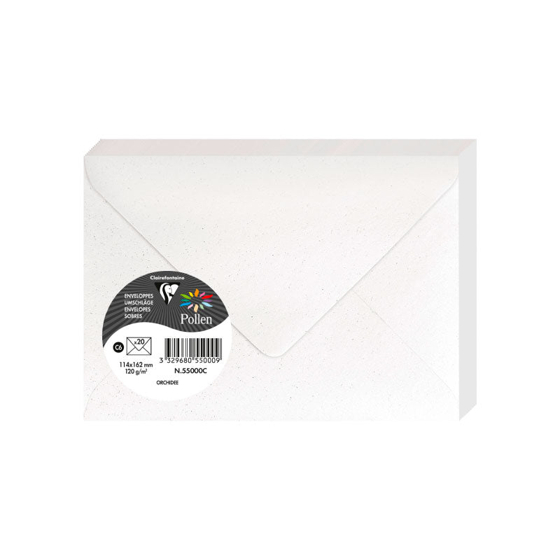 POLLEN Glitter Envelopes 120g 114x162mm 20s Orchid Default Title