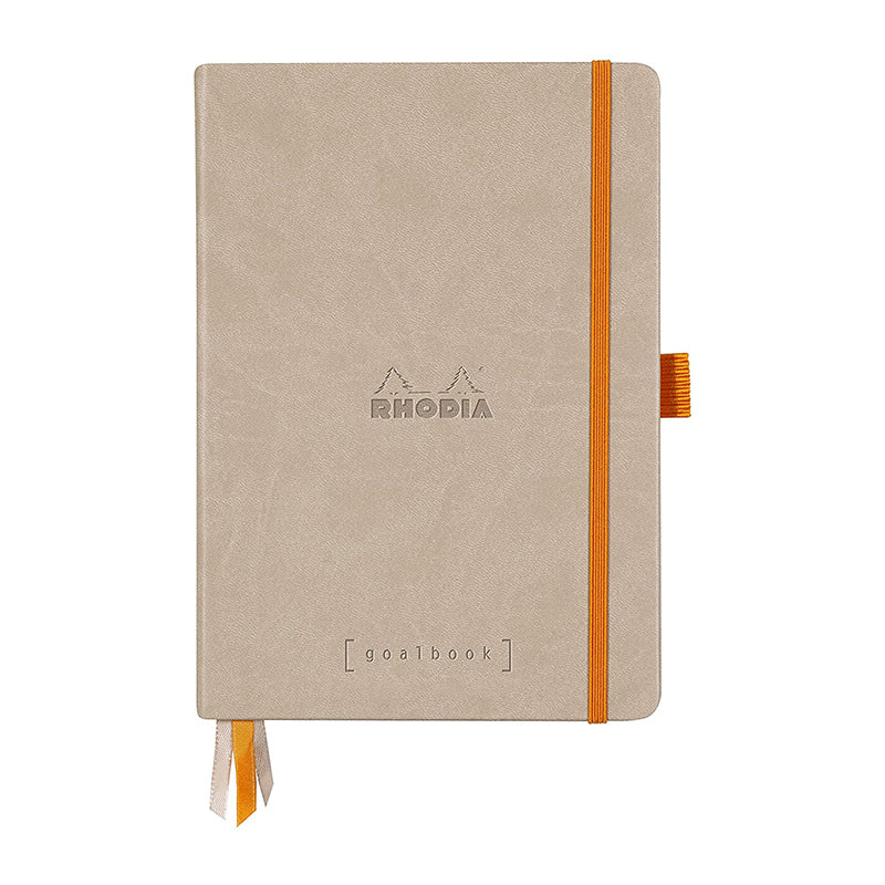 RHODIArama Goalbook Hardcover White A5 Dot Beige Default Title