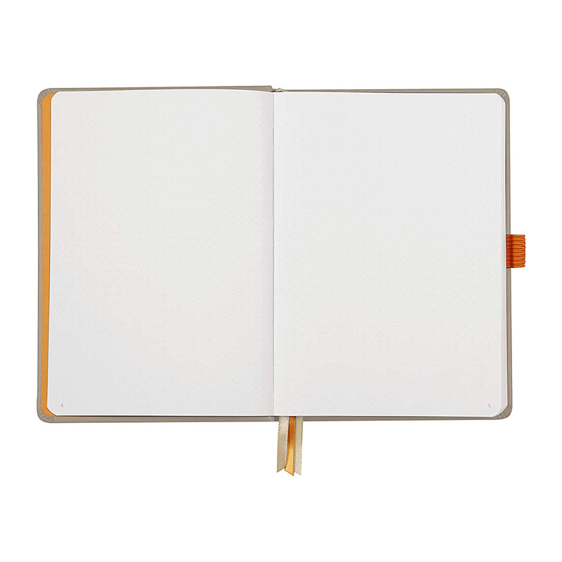 RHODIArama Goalbook Hardcover White A5 Dot Beige Default Title