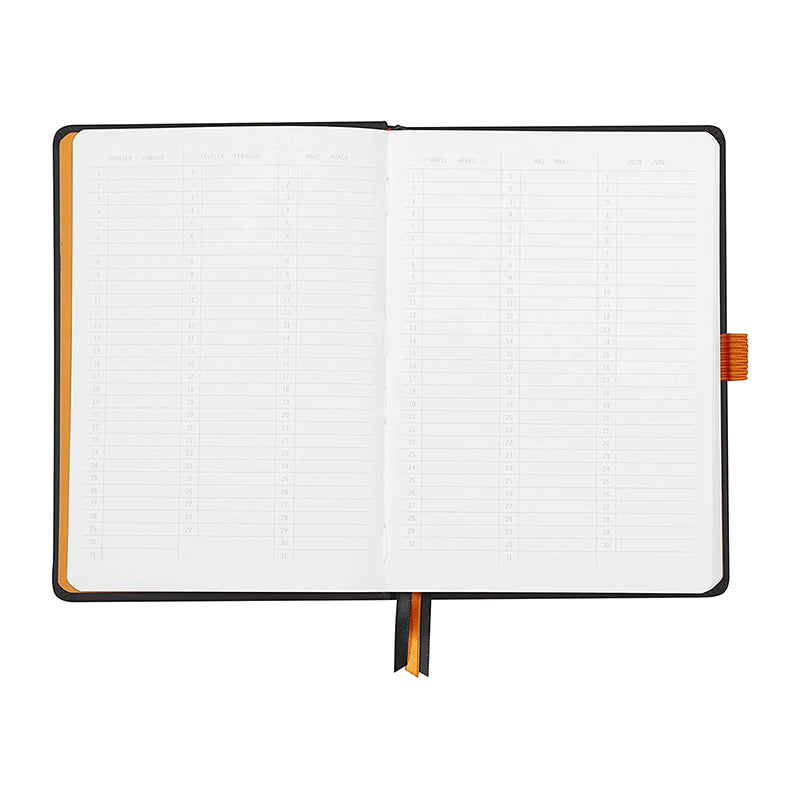 RHODIArama Goalbook HC White A5 Dot Black Default Title