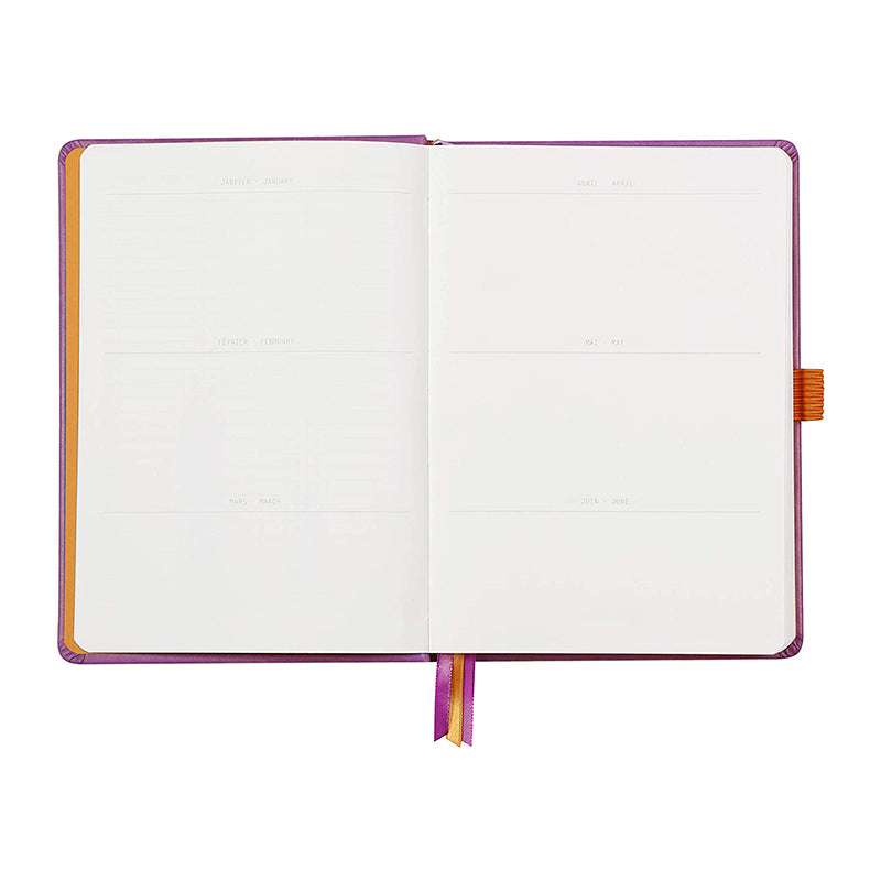 RHODIArama Goalbook Hardcover White A5 Dot Lilac Default Title