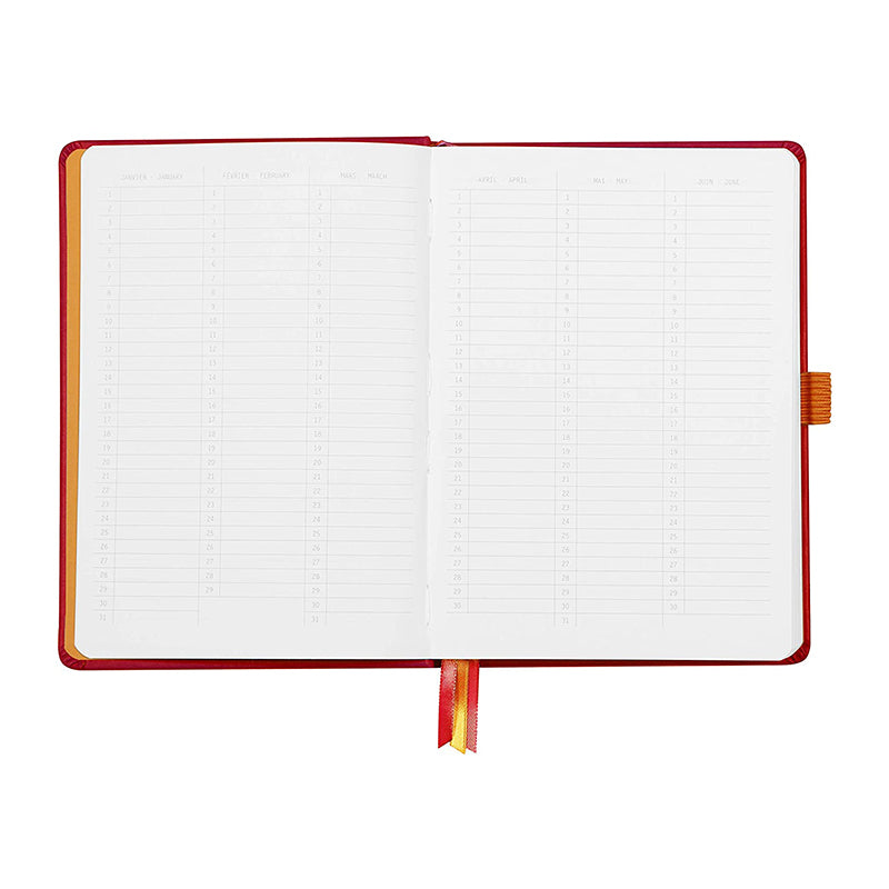 RHODIArama Goalbook Hardcover White A5 Dot Poppy Default Title