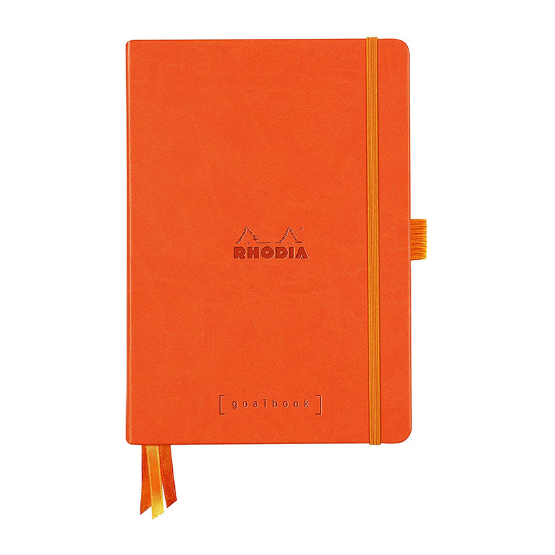 RHODIArama Goalbook HC White A5 Dot Tangerine Default Title